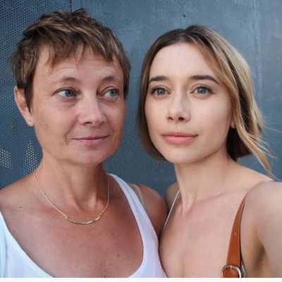 Olesya Rulin with her mother