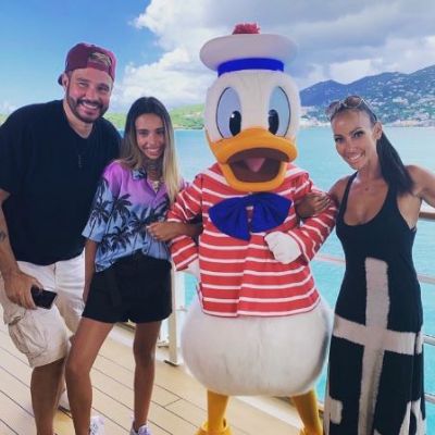 Cantrall pictured with her father Alex and mother Carol on a Disney Holiday in 2019