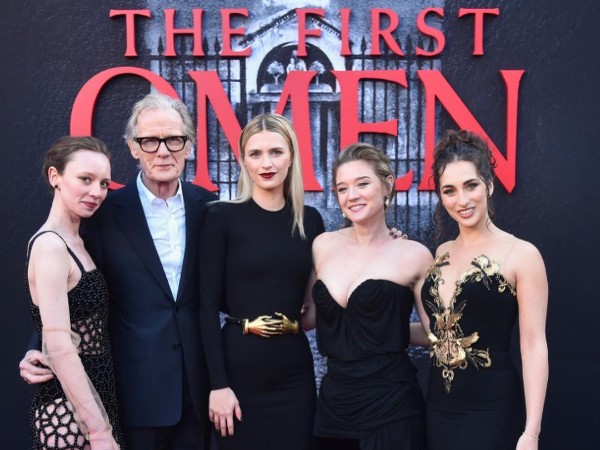 Actress Nell Tiger Free (Center) Pictured During The Premiere Of Her Movie The First Omen 