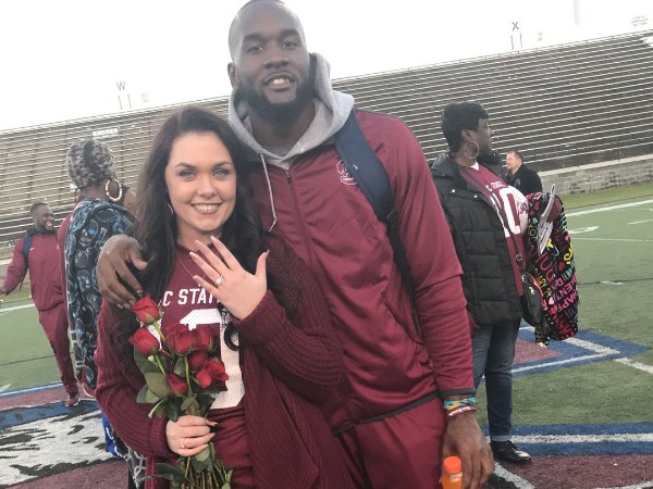 Shaquille Proposed To Longtime Crush, Kayla Sanderson In 2017 On His Senior Day