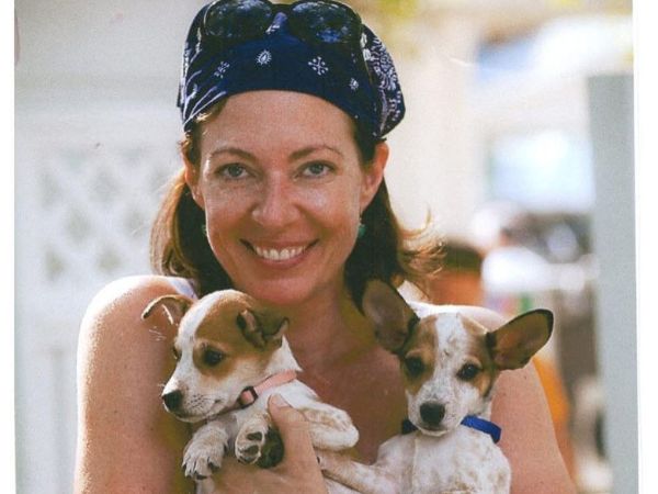 Allison Janney With Her Pet Dogs