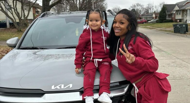 Armani Young Pictured With Her Only Child, Her Daughter, Bella