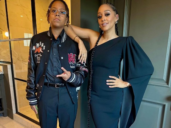 Tia Mowry Poses With Her Son, Cree Mowry, As They Dress Up In Black Outfits To Attend An Event In April 2024